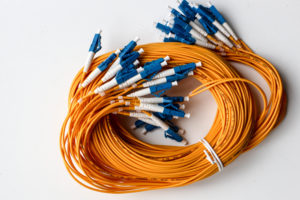 Yellow optical fiber network cable